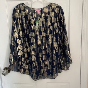 Lilly Pulitzer Beccer Silk Clip Top
